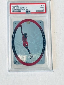 Michael Jordan 1996 Upper Deck SPx Holoview Heroes H1 PSA 9 - Chicago Bulls - Picture 1 of 2