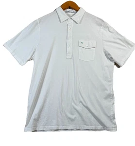 Camisa Cuna Para Hombres Grande Blanca Jugadores Polo Manga Corta Deportiva Preppy Oficina - Imagen 1 de 8