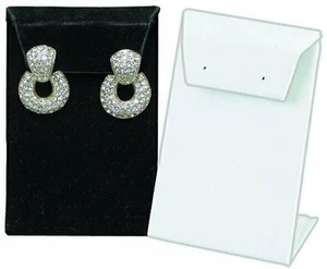 Pendientes individuales blancos con pantalla de solapa - Imagen 1 de 1