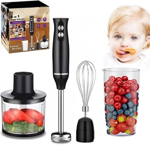 4 in 1 Stabmixer 700W Handmixer Pürierstab Edelstahl Mixstab Hand Blender Set - Bild 1 von 20