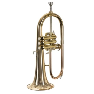 MZFH-444 Bb Flügelhorn, Goldmessing Schallstück, Monel Ventile, Trigger - Bild 1 von 8