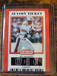 2019 Panini Contenders Draft Picks Bo Jackson #15 Auburn Tigers - Picture 1 of 2