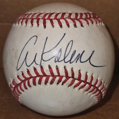 AL KALINE AUTOGRAPH Rawlings BALL Signed AUTO TIGERS d.2020 HOF - Image 1 of 4