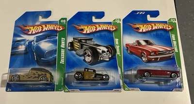 Hot Wheels Treasure Hunt Lot, 2009 Bone Shaker & Ford Mustang, 2008 Qombee - Bild 1 von 4