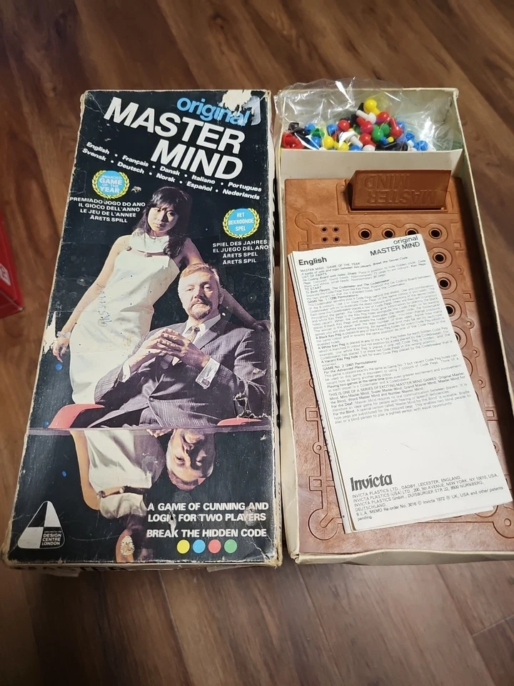 VINTAGE Original Mastermind Game 1972 100% COMPLETE! Good CONDITION INVICTA - Image 1 of 4