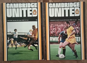 Cambridge United 1980/81 Season select from menu of Home League Programmes - Picture 1 of 3