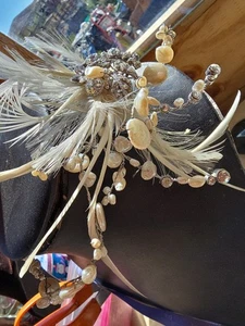 Diadema aspecto Art Deco Pieza para el cabello con peines resistentes Nupcial Nueva - Imagen 1 de 10