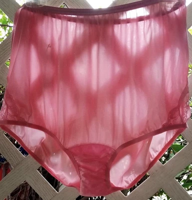 VANITY FAIR BUBBLEBATH ROSA ENCAJE NUEVO FINO NYLON ABUELA PANTY 9 Foto 1 de 2