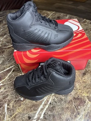 New In Box Kids Fila Entrapment 6 Shoes Size 9.5 Black/Black - Image 1 of 4