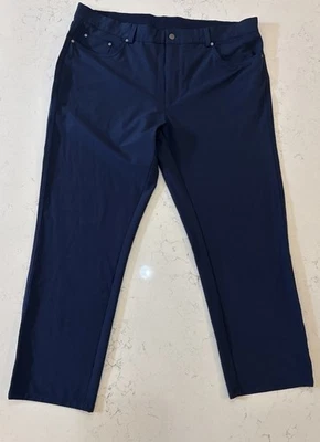 Pantalón Greg Norman Ultimate 5 bolsillos elástico azul marino talla 38x29 para hombre Foto 1 de 4