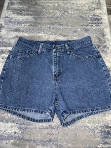 Pantalones cortos de jean azules de cintura alta talla 12 - Imagen 1 de 8