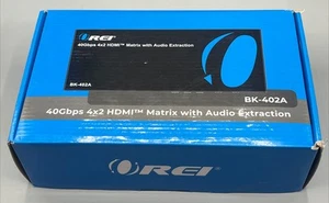 OREI BK-402A 40Gbps 4x2 HDMI Matrix Switch with Audio Extraction - NEW - Picture 1 of 2