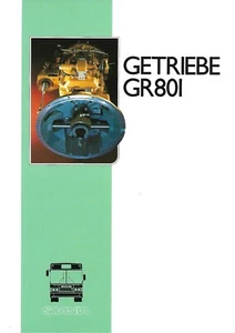 Brochure - Scania - GR801 Getriebe Transmission - c1992 GERMAN language (BU174) - Bild 1 von 1