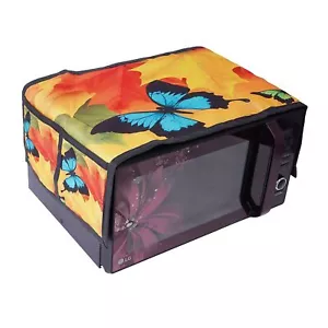 Beautiful Printed Microwave Oven Top Cover WIth 4 Pockets - Picture 1 of 4