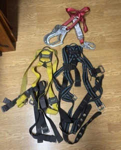Miller Duraflex Arborist Tree Climbing Harnesses & Snaps Lot - Picture 1 of 19