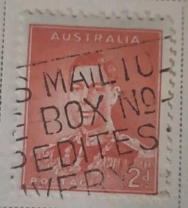 1938-42 AUSTRALIA Rojo Rey Jorge VI, 2º Sello Excelente Estado - Imagen 1 de 2