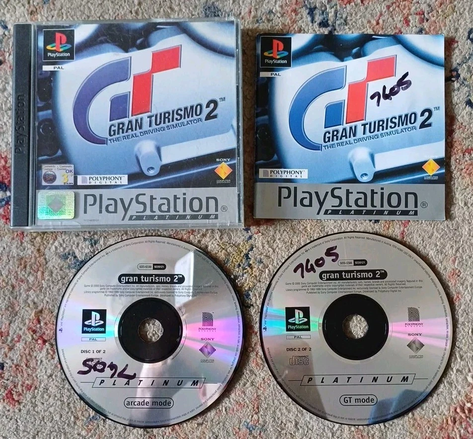 Sony Playstation 1 PS1 Game Gran Turismo 2 Platinum - Image 1 of 1