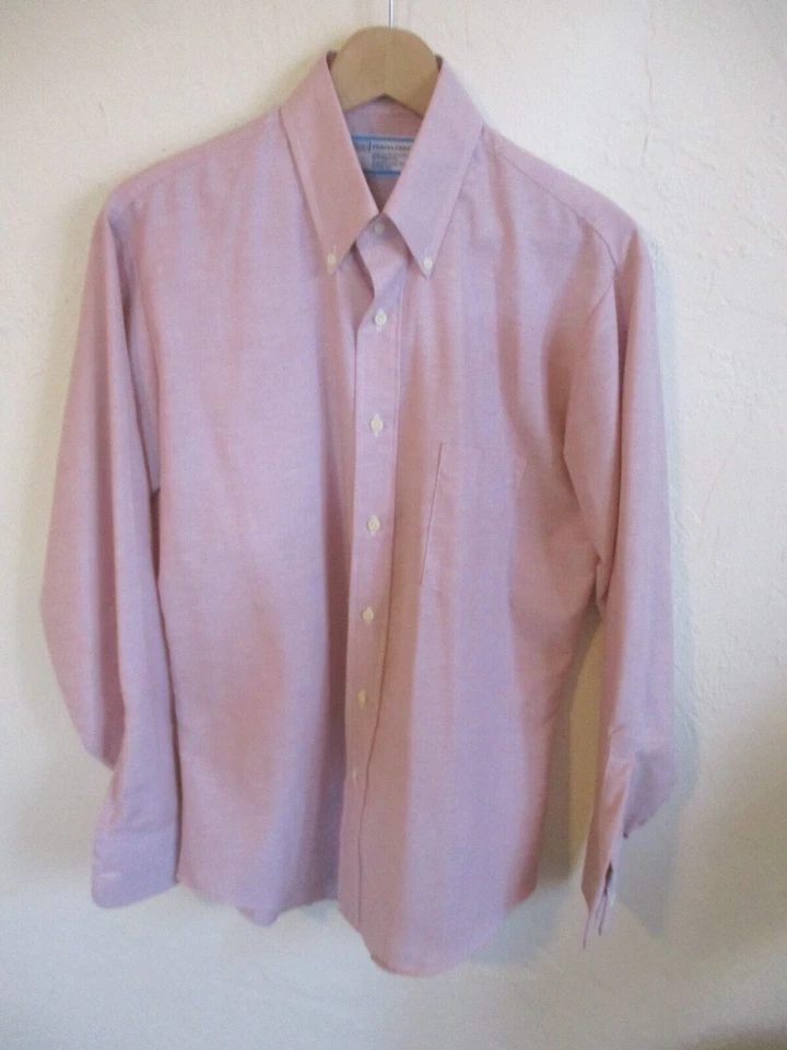 70 s Sears Perma-Prest Dress Shirt  Size 16 34/35 NWOT Pale Pink - Image 1 of 4