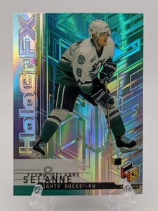 1999-00 UPPER DECK HOLOGRFX AUSOME REFRACTOR TEEMU SELANNE CARD #1 JERSEY MATCH