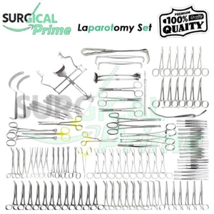 110 Pcs Laparotomy Set - Surgical Medical Instruments Stainless German grade - Picture 1 of 3