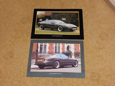 Folhetos de vendas ASTON MARTIN DB7 GTS & GTS II 1996-1998 Reino Unido (x2) revendedor emitido - Imagem 1 de 4