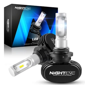 NIGHTEYE Led Headlight Bulbs 9005 9006 High and Low Beam 8000 LUMEN 50W 6500K US - Picture 1 of 12