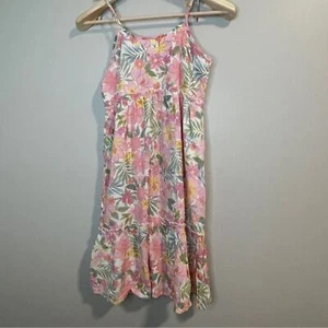 BILLABONG Big Girls Tropical Getaway Floral Sundress M - Picture 1 of 7