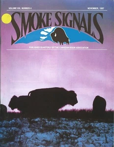 Magazine - Smoke Signals Bison Buffalo Delta M Wapiti Ranch Herd Registry 11/97 - Picture 1 of 1
