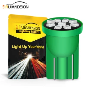 T10 2016 9 LED Bulb Car Interior Light W5W License Plate Light 6V/12V/24V Green - Imagen 1 de 10