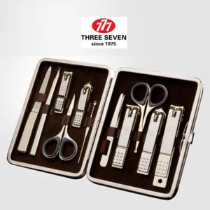 777 THREE SEVEN Nail Clipper Travel Manicure Grooming Kit 393WG MADE IN KOREA - Picture 1 of 5