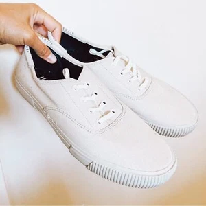 All Saints Men’s Light Gray Lade Up Sneakers Size 13 NWOT - Picture 1 of 7