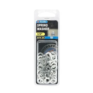 2x Zenith SPRING WASHER Round Split Int ZINC PLATED Steel- 1/4", 55pcs EBN1006 - Picture 1 of 2