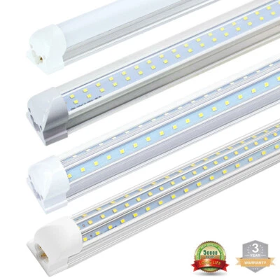 T8 LED Tube Light Bulbs 2FT 4FT 6FT 8FT Integrated LED Shop Light Fixture Garage - Image 1 of 4