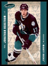 2005-06 Parkhurst Jonathan Hedstrom Anaheim Mighty Ducks #9