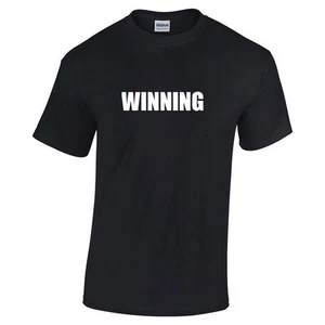 T-Shirt Gewinner Baumwolle Shirt lustig Humor Witz Geburtstag S - 5XL Geschenk Charlie - Bild 1 von 1