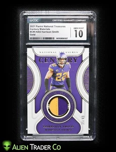 2021 Harrison Smith Panini National Treasures Gold Patch 35/49 CGC 10 GEM MINT - Picture 1 of 6
