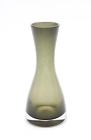 Vase Rauchglas Glasvase Tischvase klein Turmalin grn 50er 60er Jahre H 15 cm