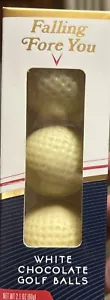 10 Boxes! 30 Pcs Limited Ed. White Chocolate Golf Balls Falling Fore You 2.1 Oz - Picture 1 of 8