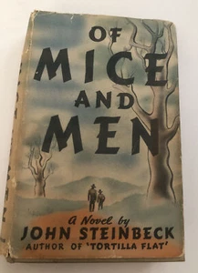 Of Mice and Men John Steinbeck First Edition 1937 Book Club ORIGINAL DUST JACKET - Picture 1 of 12