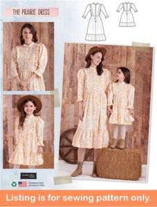 SEWING PATTERN Matching Woman Girls Dress - Mother Daughter Outfit Prairie 9653 - Picture 1 of 3