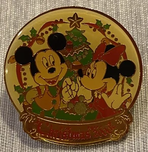 Tokyo Disneyland Pin Weihnachten 2000 Mickey und Minnie Mouse Disney Vintage - Bild 1 von 3