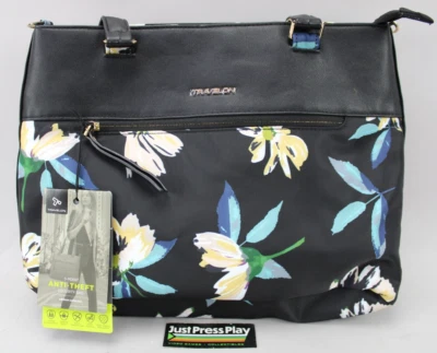 Bolso de Mano Travelon Antirrobo Addison Medianoche Floral 43495-50C Nuevo con Etiquetas Foto 1 de 4
