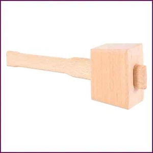 250mm Beech Solid Carpenter Wood Wooden Mallet Hammer Handle Woodworking Tool - Picture 1 of 24