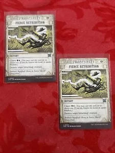 2x MTG - Fierce Retribution SHOWCASE - Casi nuevo - Outlaws of Thunder Junction x2 - Imagen 1 de 5