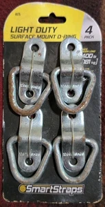 Paquete de 4 anillos en D de montaje en superficie de alta resistencia 1/4 diam. Carga de trabajo 1"x1-1/4" 400 lb - Imagen 1 de 2