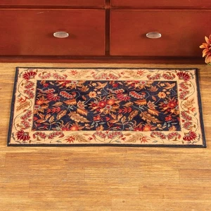 20 x 30 Ultraweicher Herbst Blumen und Blätter Rutschfest Home Akzent Teppich - Bild 1 von 1