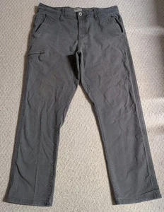 Pantalones originales impermeables vintage para hombre talla 34X30 gris mezcla de algodón calce relajado24 - Imagen 1 de 7