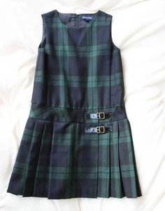 Ralph Lauren Black Watch Jumper Skirt, Pleated, 120cm, Used - Picture 1 of 8