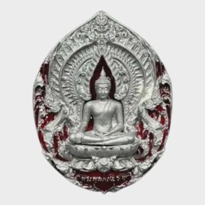 Thai amulet Phra Phuttha Chinnarah with Phra Phrom (Four-Faced Buddha) Lp Phat - Picture 1 of 6