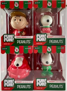 4 Super7 Fun! Fun! Holiday Peanuts 75 Years Snoopy & Charlie Brown Vinyl Figures - Picture 1 of 9